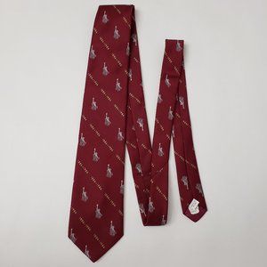 Vintage Mens Ties Silk Blend With Statue Of Liberty Prints Made in USA